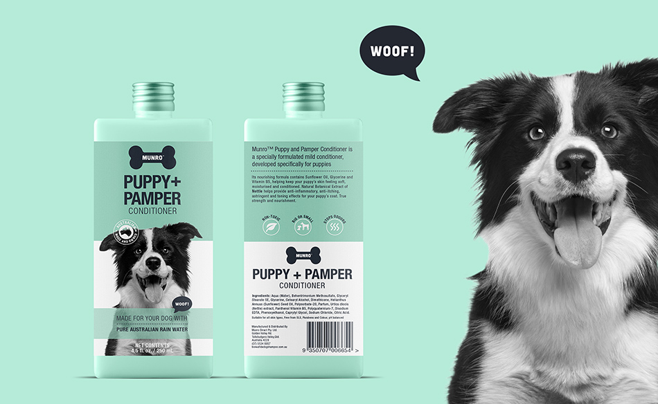 Dog Shampoo Packaging Design
